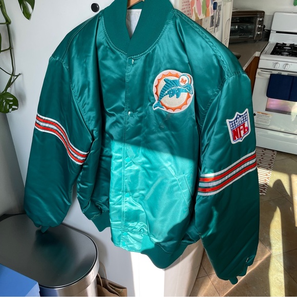 STARTER Miami Dolphins satin jacket - Picture 1 of 8